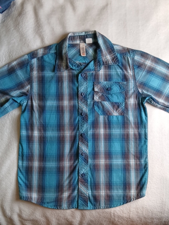 Route 66 Other - Route 66 Teal and Navy Plaid Button Shirt